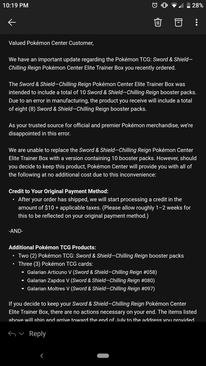 pokemon go set booster box Amazon.com: Pokémon TCG: Sword & Shield—Chilling Reign Booster Display Box  : Toys & Games main image 0