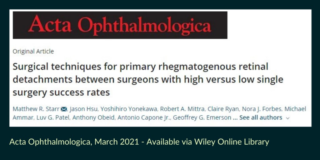 Young Retina Specialists tweet media