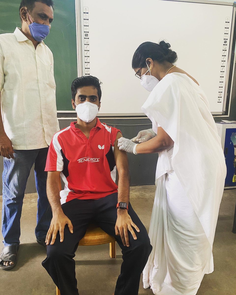 sathiyantt's tweet photo. Fully Vaccinated๐๐
Got my second dose of Covishield vaccine today ๐๐
#sathiyantt #fullyvaccinated #tabletennis #sports #onpriority #tokyoolympics #getvaccinated๐ #staysafe https://t.co/nggK3amfgp