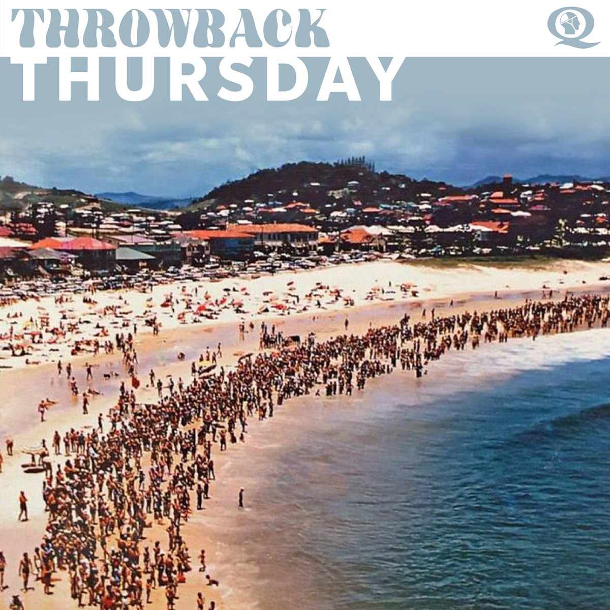 lifesavingqld's tweet photo. #throwback #GreenmountBeach #Coolangatta circa 1950! Can anyone guess why everyone was standing around the water’s edge?
📸 Rex Ducat https://t.co/84PSaFirgR