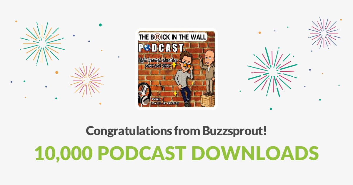Thank you to all of our listeners! We hit 10,000 downloads this week. We will be back with Series 4 soon but in the meantime you can catch up on all past episodes at thebrickinthewall.buzzsprout.com