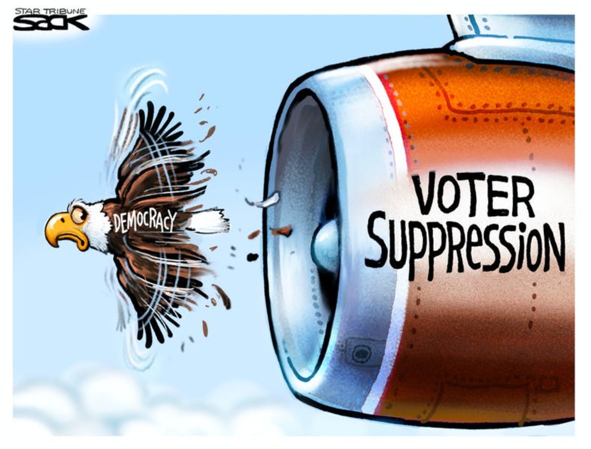 GOPnot4me's tweet image. #VoterSuppresion 
#DemocracyInPeril