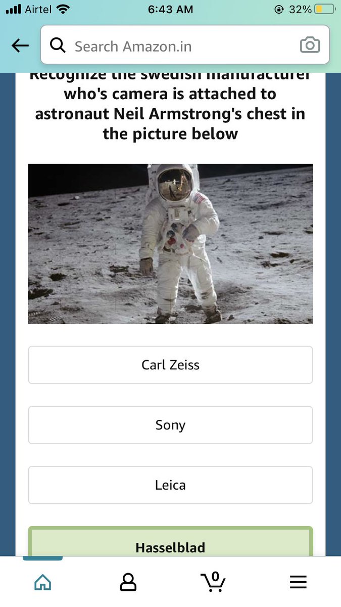 tripathi_ad's tweet photo. Hey @amazonIN , this thread contains the screenshots of all my correct answers for #ReallyToughMobileQuiz #AmazonMobileInsider . Idk if this even works https://t.co/GpqYmktbGc