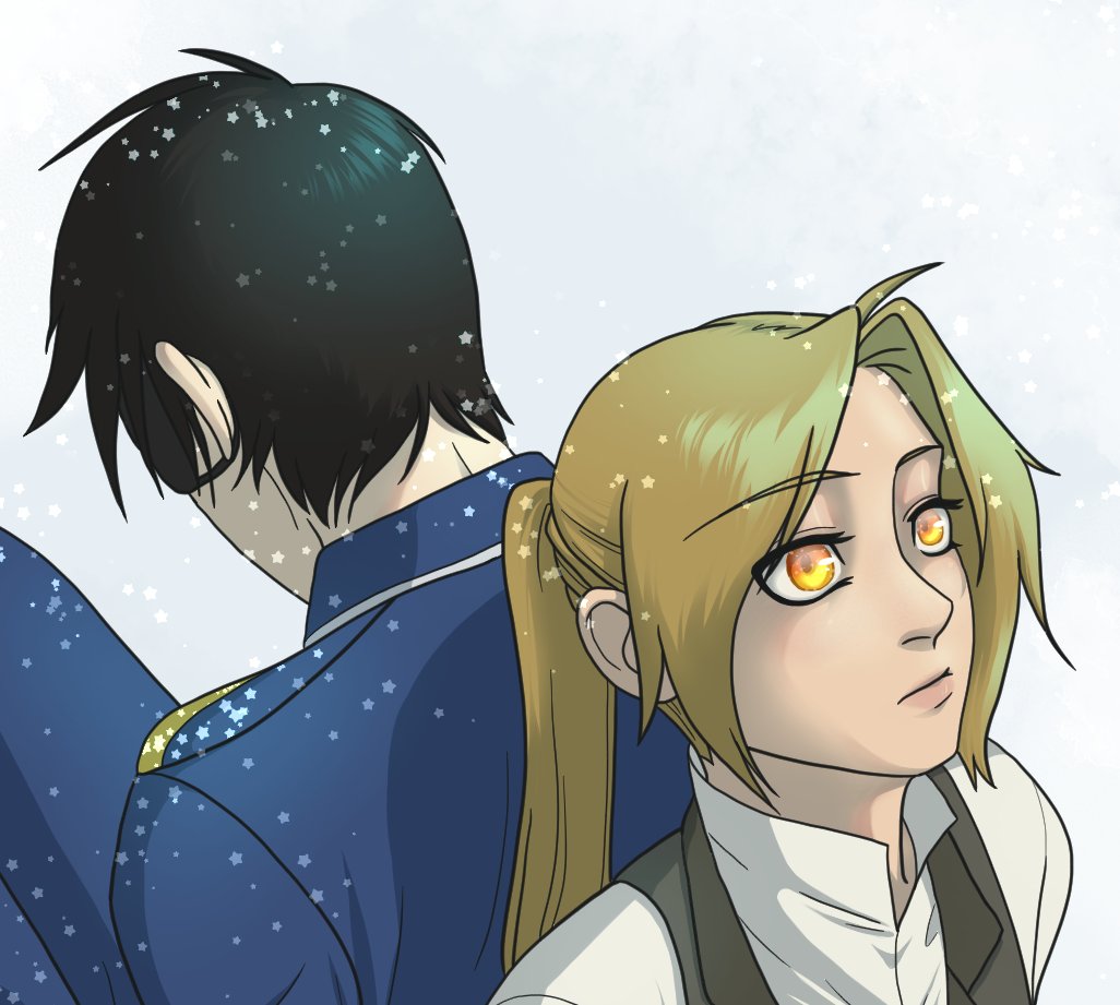 okay_sky_'s tweet photo. owo what's this..... not another teaser (a wip this time!) for @EE_Anthology........... #FullmetalAlchemist #conquerorofshamballa https://t.co/CuiCrJ2wew