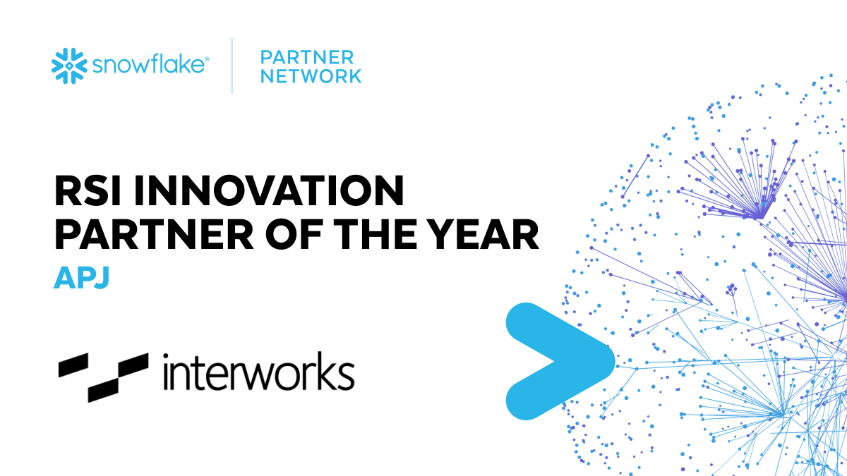 BThurstonCPTECH's tweet photo. Congrats @InterWorks for winning RSI Innovation Partner of the Year for APJ! #SnowflakePartnerSummit https://t.co/p3fFLCutiQ