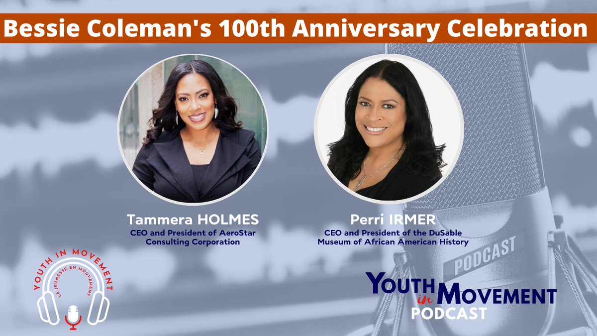 🎙️NEW EPISODE of "Youth in Movement" from our colleagues <a href="/FranceinChicago/">Consulate of France in Chicago</a>. Listen to learn of #BessieColeman, the 1st #AfricanAmerican woman who received her intl. pilot’s license 100 years ago in France ➡️ bit.ly/3wFXEu8