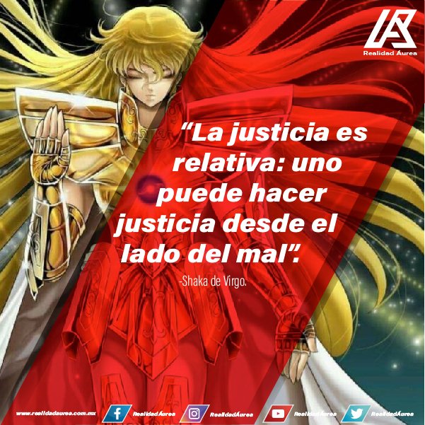 Realidad Áurea on Twitter: "#Shaka #frases #anime #manga  #CaballerosdelZodiaco #saintseiya #caballerosdorados #infografias #maldad # virgo #ShakadeVirgo https://t.co/ZKih4ScLUQ" / Twitter