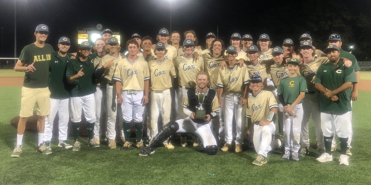 FrankWCoxHS's tweet photo. @Cox__Baseball - Region Champs!! https://t.co/YmS9X5HxV1