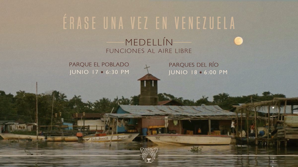 #MEDELLÍN 🔥 ¿Nos acompañan a llenar los parques con cine? Vamos a rugir juntos con <a href="/OnceVzlafilm/">OnceUponaTimeinVenezuela</a> y a hacer que se escuche en todo el país. 
📍 Parque El Poblado: Jueves 17 de junio - 6:30 pm
📍 Parques del Río: Viernes 18 de junio - 6:00 pm
🎞 Tráiler: bit.ly/3hSKXaV