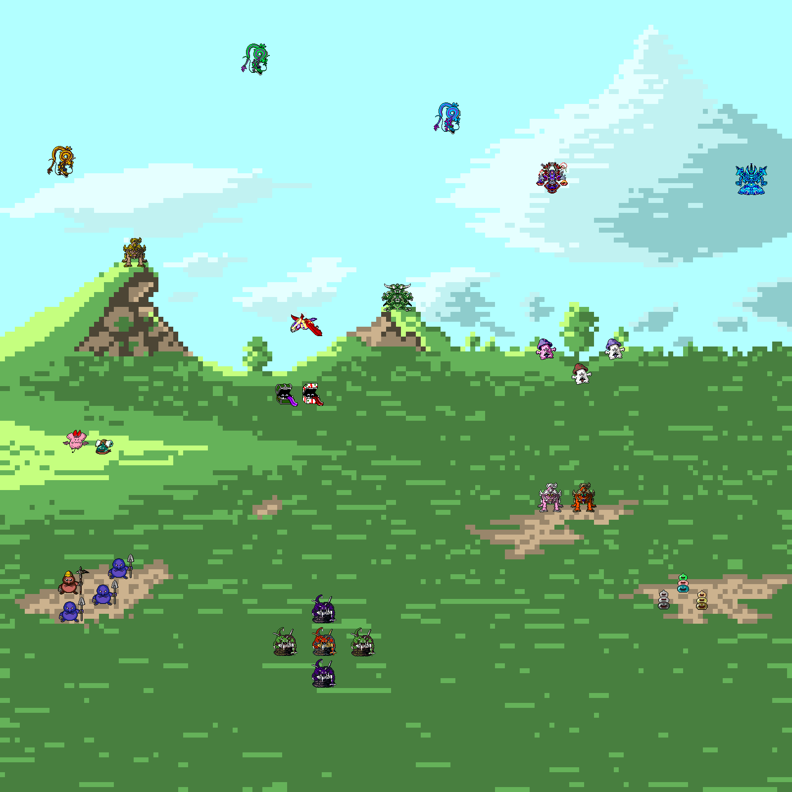 フワリン ドラクエ モンスター牧場 今まで描いたもので保存できていた子達をポンッと置いてみました 観察観察 背景 はドラクエ6を参考にしました ドラクエ イラスト ドット絵風 T Co Zga8e9zlyh Twitter