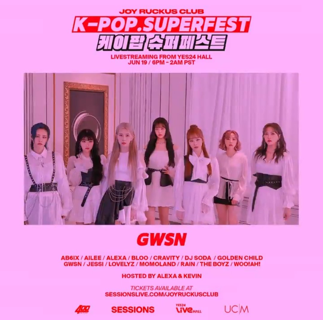 keys2groo's tweet photo. Este próximo 19 de junio #GWSN también se presentará en el Joy Ruckus Club Superfest (por streaming)

Pueden conseguir sus tickets en https://t.co/uDRA7OjnL5

#GirlsinthePark #Like_It_Hot #긴_밤의_moonlight_저_달빛_널_바라본_eyes #공원소녀 https://t.co/76FGhsUSMQ