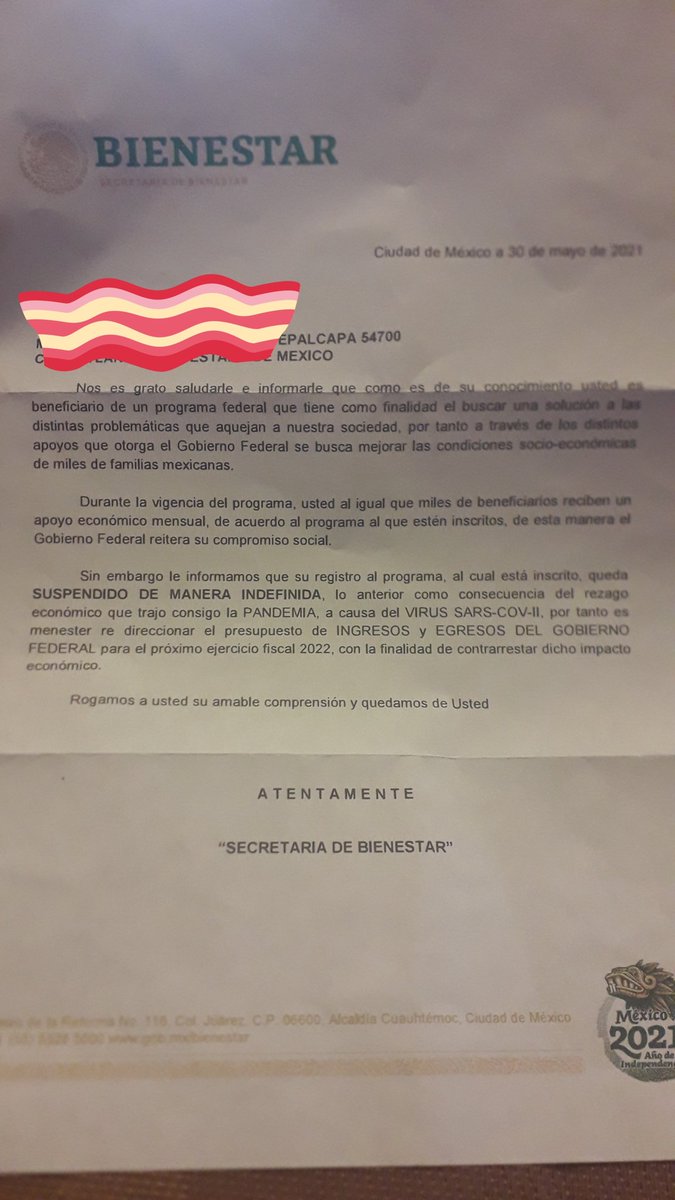 SandyZunigaV's tweet photo. @bienestarmx Y entonces esto!!!! https://t.co/daxQx2bzDR
