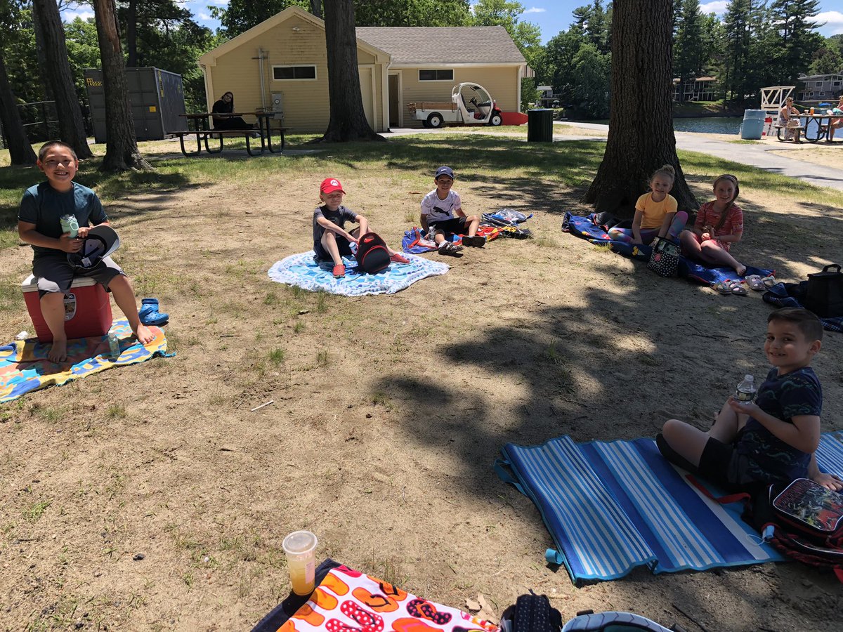 grade2leger's tweet photo. After 167 days, I finally spent some in-person time with some of my remote second graders at Memorial Beach.  What an amazing time!!  #allsmiles #themarlboroughway #yesweallhavelegs @MPSPanthers https://t.co/12Te5E8TtD