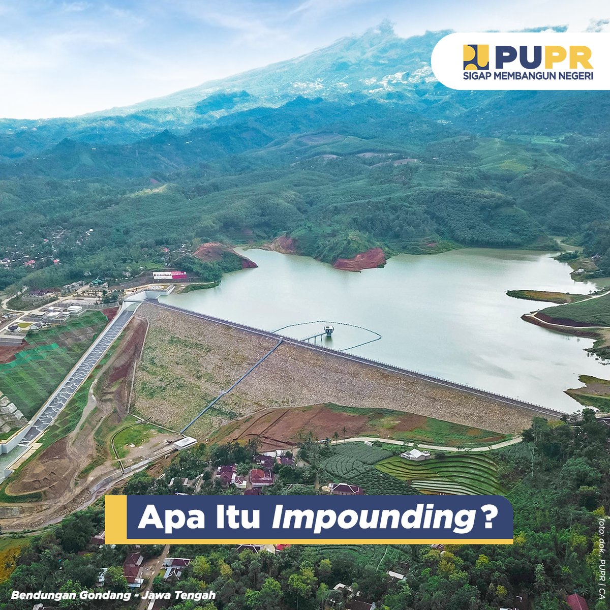 Tahukah #SahabatPUPR apa itu impounding?

Setelah bendungan selesai dibangun, tentunya tidak langsung terisi air. Impounding merupakan pengisian awal bendungan dengan air yang dilakukan setelah pekerjaan konstruksi bendungan rampung.

#SigapMembangunNegeri