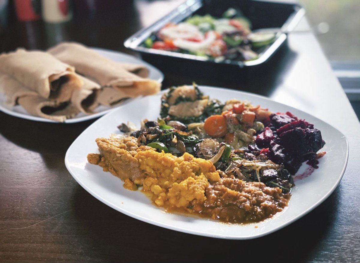 BrianAddisonLB's tweet photo. While LA has long had its vibrant Ethiopian community on Fairfax—some of the best 🇪🇹 grub outside the country itself, along w/ Portland’s vibrant 🇪🇹 community—LB has lacked it. So I can’t wait to share the story a Sidamo native churning out solid 🇪🇹 food out of her LB kitchen. https://t.co/uTC4cJljLw