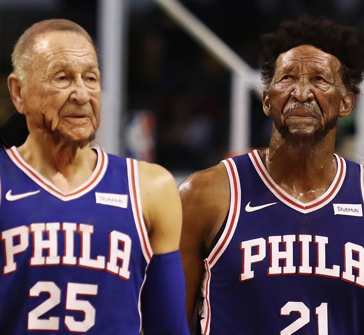 Ben and Embiid once the first half ends every game