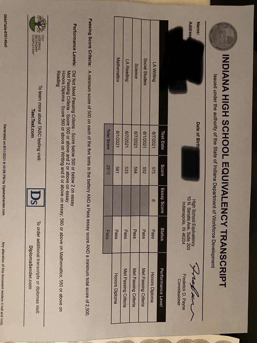 TheRealBartle99's tweet photo. I don’t know if y’all will appreciate this as much as I do but yesterday I got my high school diploma/GED. 3 years ago I was supposed to graduate class of 2018, but I ended up getting expelled and never got a chance to graduate. But here I am now finally getting it done!!!! https://t.co/sbzJDflIQl