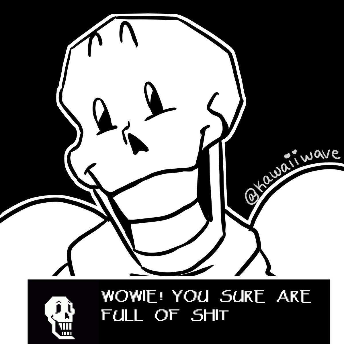 I'll let yall guess who he's talking to 👀

#letpapyrussayfuck #papyrus #undertale #letpapyrussayfuckday #cursing