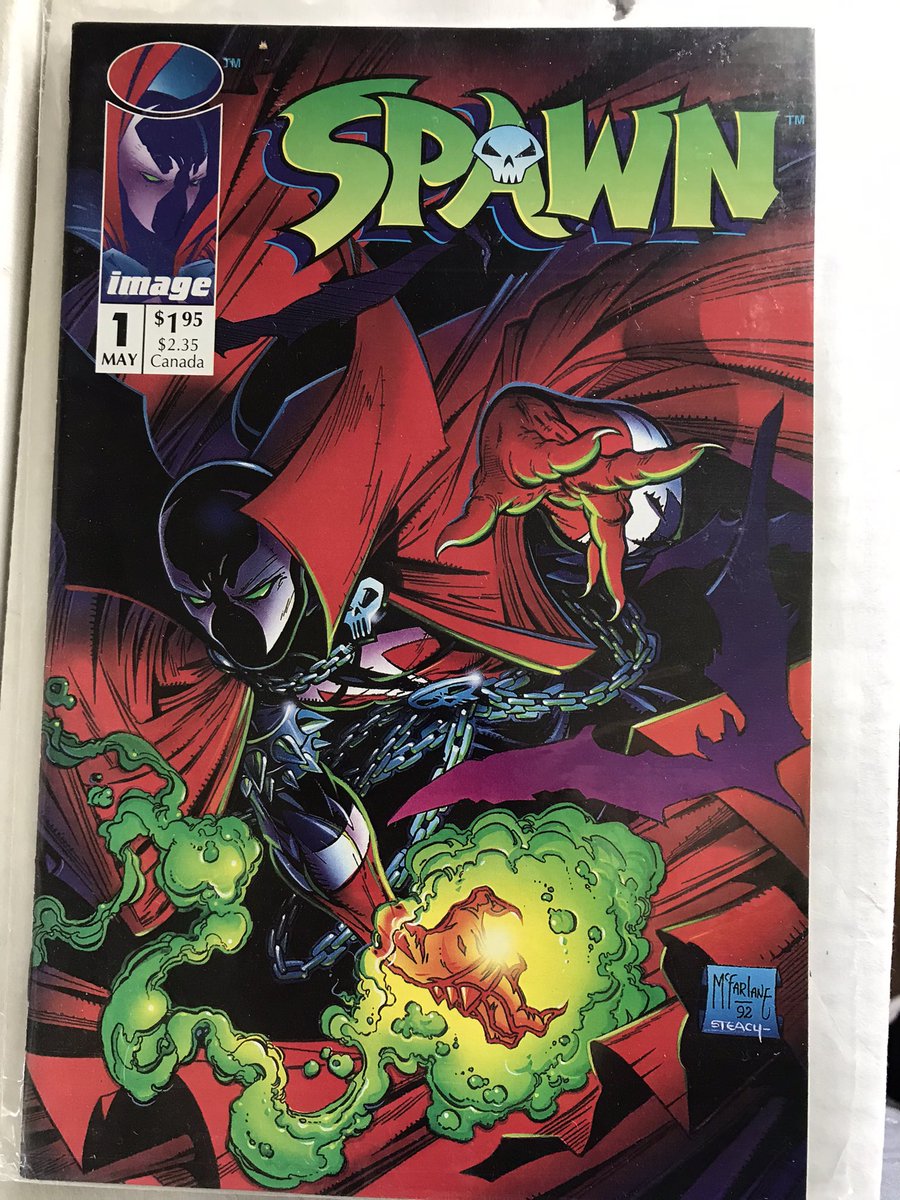 LetComic's tweet photo. @ImageComics Day ends with Spawn #1
@Todd_McFarlane introduces us to Spawn, a tortured hero whose return from death, and whose power set, is due to a deal with the devil!
#letssharecomics https://t.co/7jLp6m8UCS