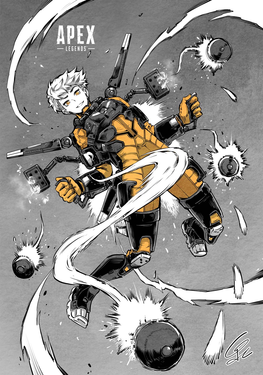 Ign Japan Apex Legends イラストコンテスト レジェンドと共に 開催中 今回は新レジェンドのヴァルキリーがテーマ 今回は 見える子ちゃん 連載中の泉朝樹 Izumi000 さんに描いていただいた爽快なイラストをご紹介 詳細 T Co