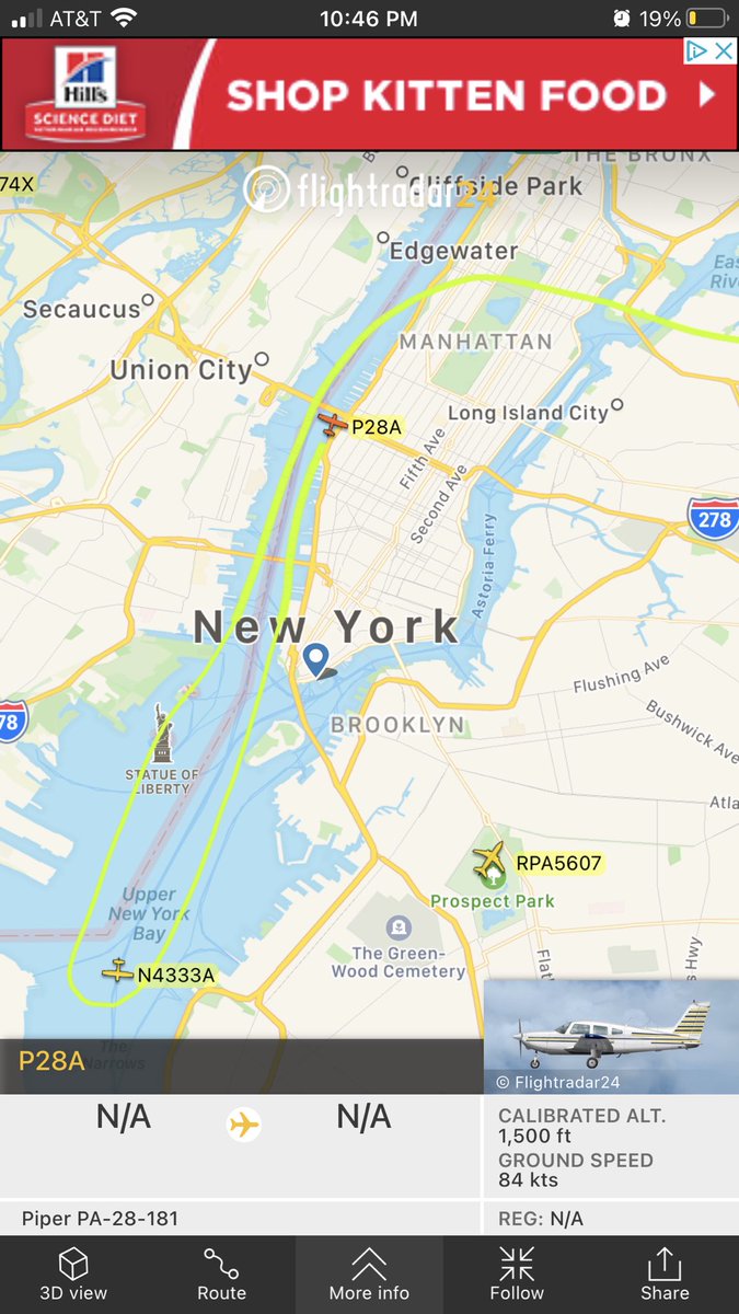 ZubizuBags's tweet photo. So messed up that this plane flew here from Long Island 4 freaking sightseeing in the middle of the night #P28A #banflynyon @FAA_Steve @FAASafetyBrief @NTSB @NYCCouncil @nycgov @SenSchumer @SenGillibrand @RepJerryNadler @SecretaryPete @galeabrewer @MarkLevineNYC @StoptheChopNYNJ https://t.co/XpkwQtMrX6