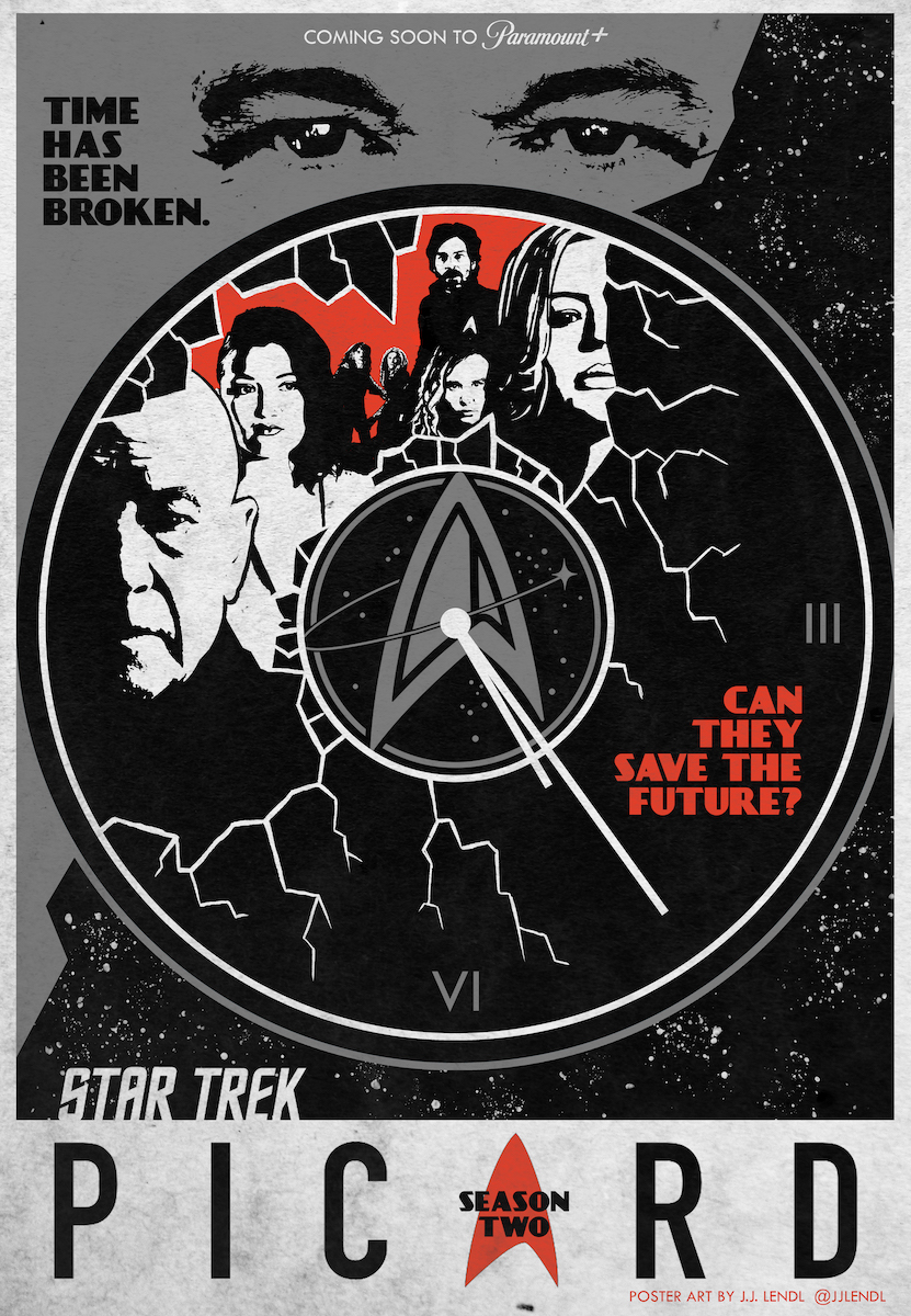 JJLendl's tweet photo. By popular demand: Spent a few hours designing a teaser poster for #StarTrekPicard Season 2 tonight. Nice way to finish out #PicardDay. Hope you enjoy it. #StarTrek https://t.co/azHEl6Pdvz