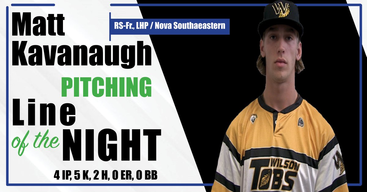 CPLBaseball's tweet photo. Tonight's Lines of the Night go to Conner VanCleave of the @mhcmarlins and Matt Kavanaugh of the @WilsonTobs.

For full box scores visit https://t.co/kmkXkp94hM. https://t.co/0jQcB2TwQD