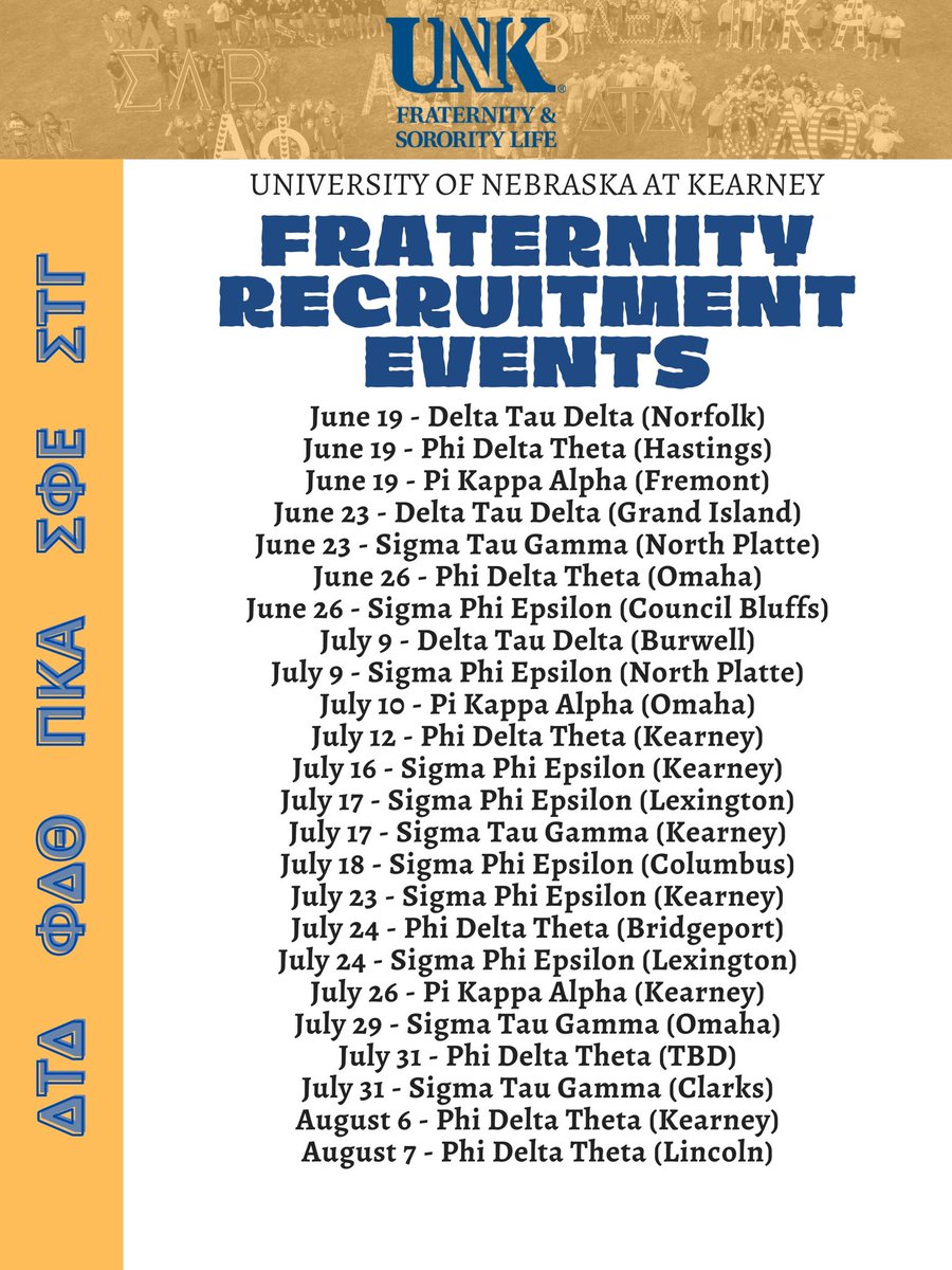 UNK Fraternity and Sorority Life tweet media
