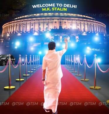 kaajalActress's tweet photo. #delhiwelcomesstalin Mass 💥 https://t.co/cKsS3ILykL