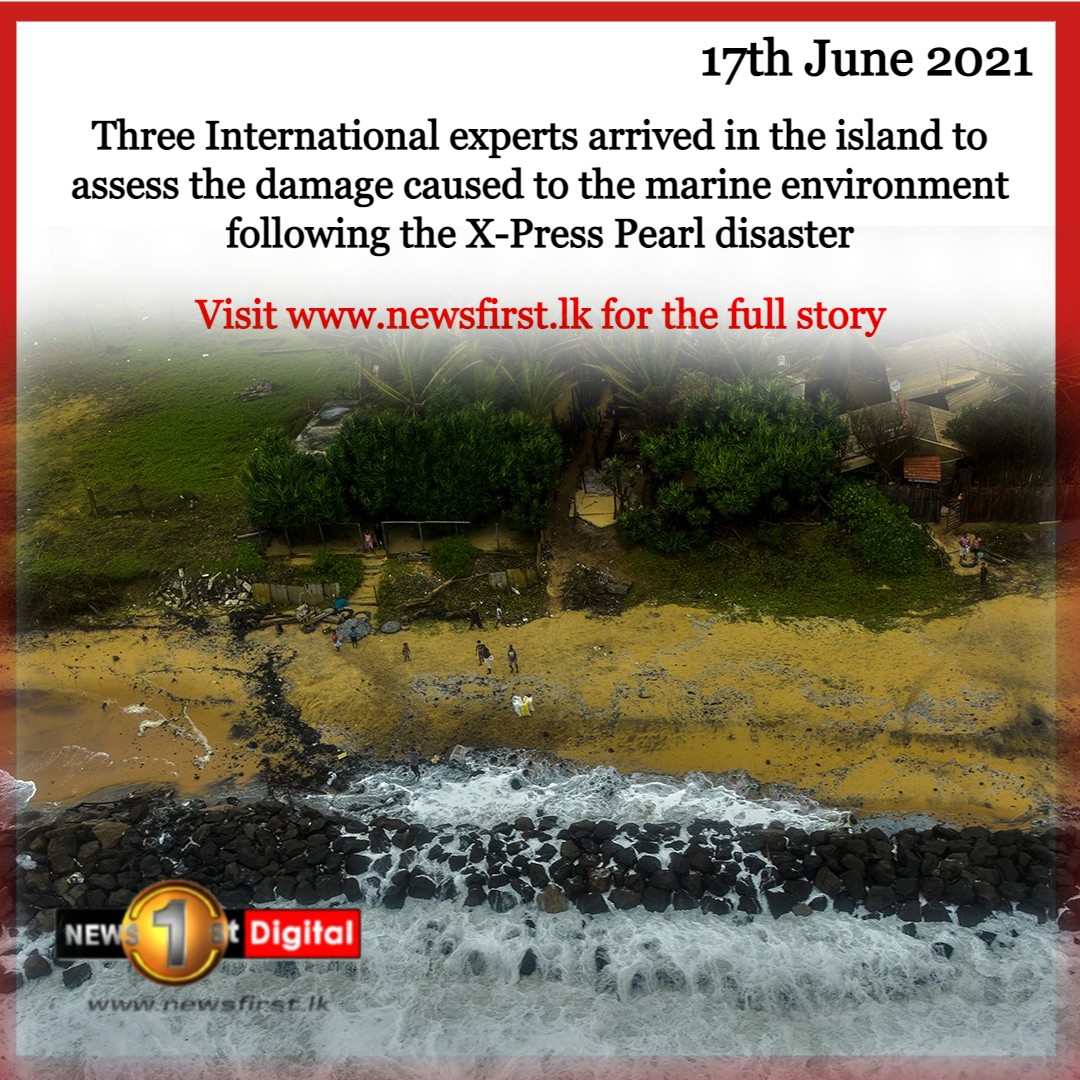 NewsfirstSL's tweet photo. UN experts in Sri Lanka to assess the damage by the X-Press Pearl disaster

READ MORE: https://t.co/cGVa6VP8BK

#lka #SriLanka #Fire #SaveSLTurtles #MarineEnvironment #MarinePollution #XPressPearl https://t.co/i9DK8mvRTc