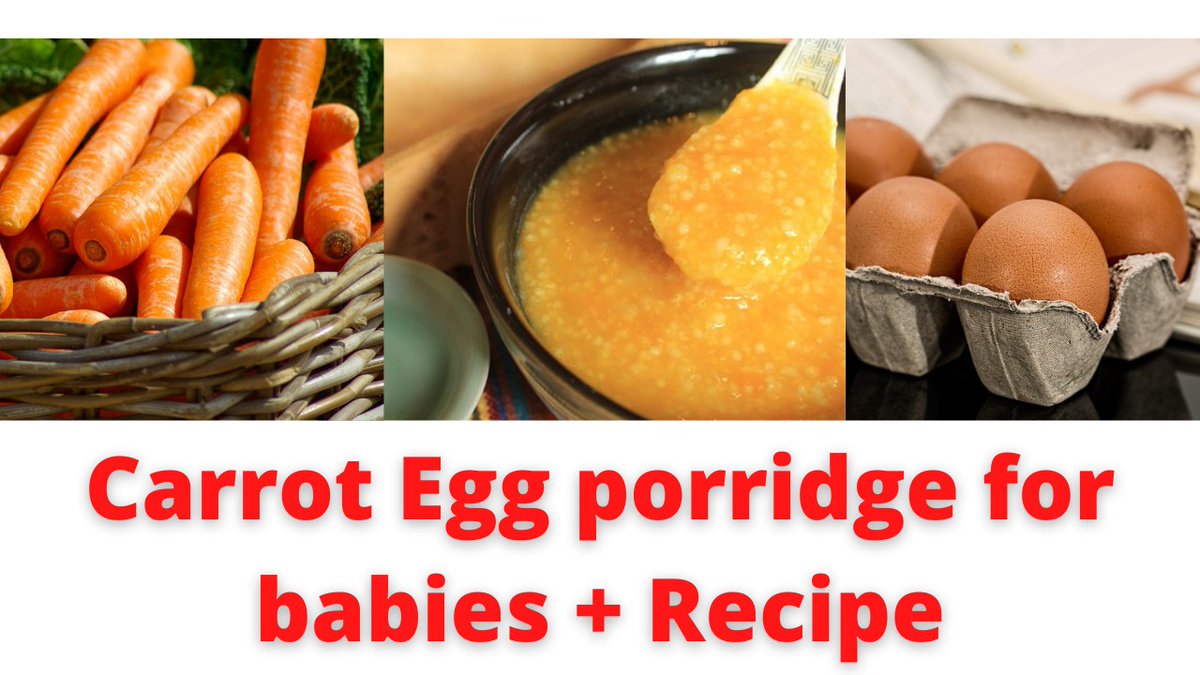 Carrot Egg enriched porridge for babies | Health benefits explained youtu.be/_BoM97GJVOQ

#BabyFeeding #BabyWeaning #BabyFood