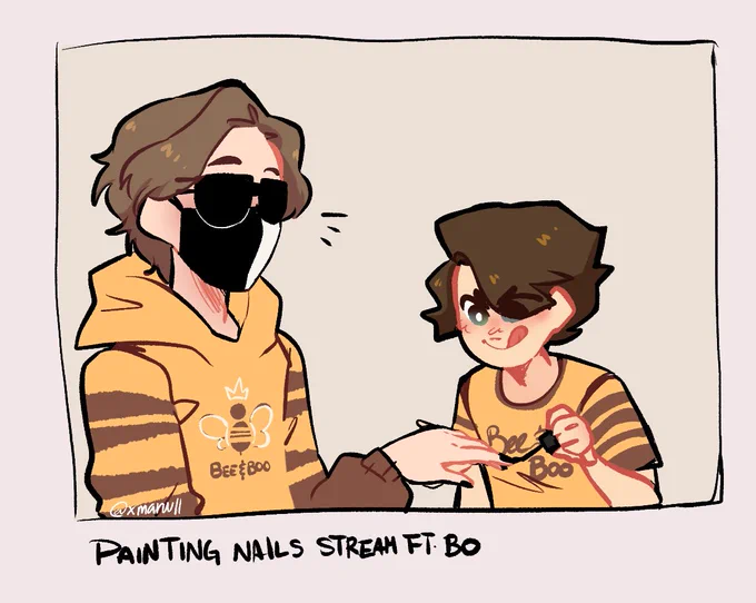 Painting nails stream 

#beeduo #beetwt #ranboofanart #tubbofanart 
