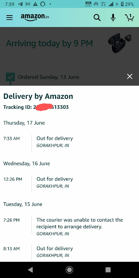 palace_rv's tweet photo. @amazonIN @amazonIN @AmazonHelp 
This is third day today my item is out for delivery and i am not going to receive that, as today also you guys didnt provide me contact no. of delivery agent after so many contacts with your care center yesterday,
#FrustratedCustomer
#AmazonHelpIsUseless https://t.co/mJmNx27Pgv