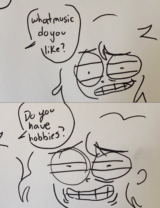 At the point where I can't just tweet and say things. I feel embarrassed. Here is a part of a comic I made today 