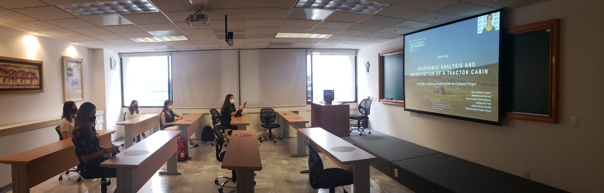 pi_hernandez's tweet photo. Also, on day 3: 🥳 my students from @UPGdl were super rockstars presenting their research projects and answering live questions. Today's participation was with three papers about the ergonomic analysis of a tractor's cab 🚜.

@yogitrisetyo was a great host for the session! https://t.co/RnKtNLffLJ