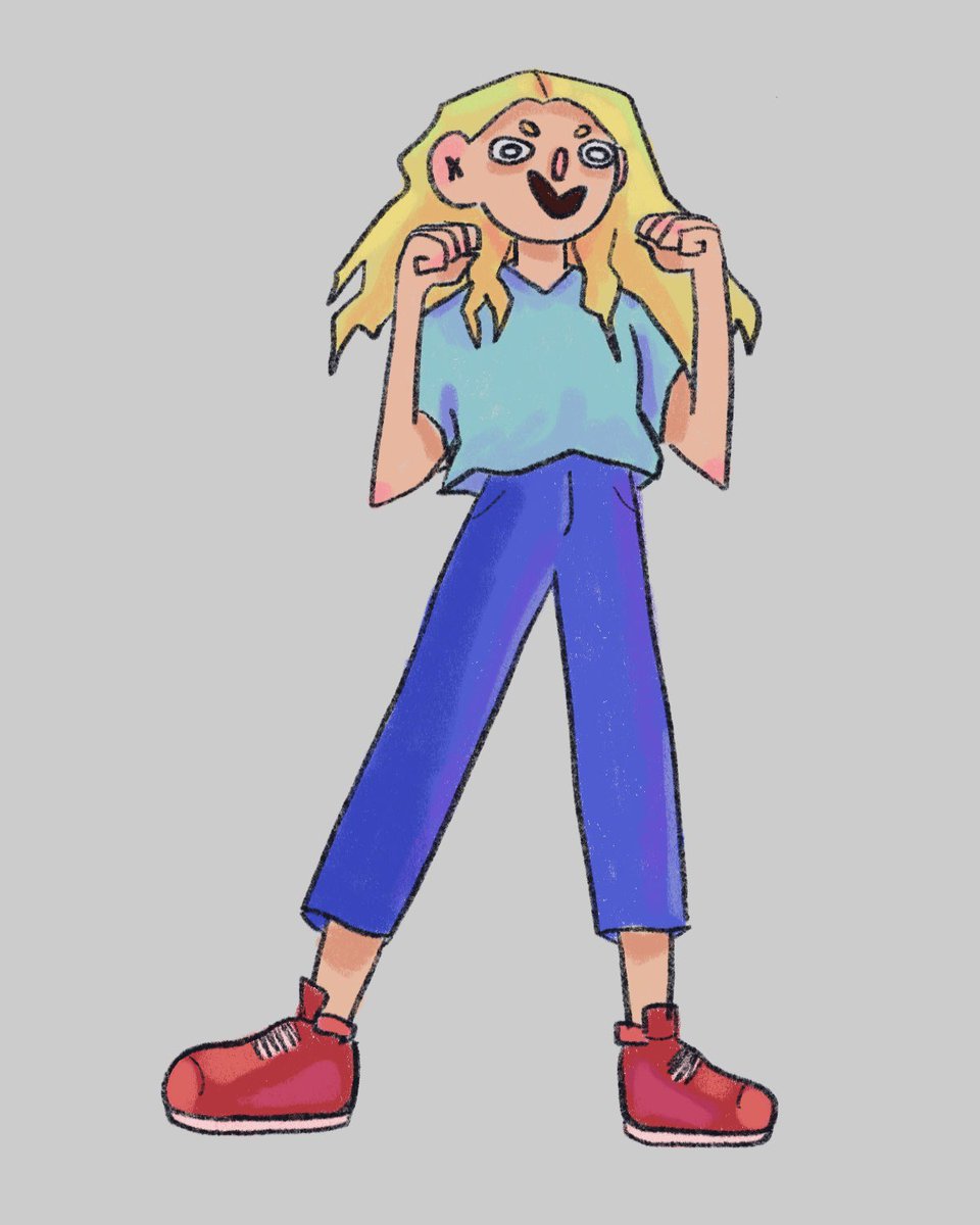 quacktherine's tweet photo. I drew this when I was really pumped. I really like drawing in this style. 
#art #Procreate #illustration #DigitalArtist https://t.co/9Ph47s8CiE