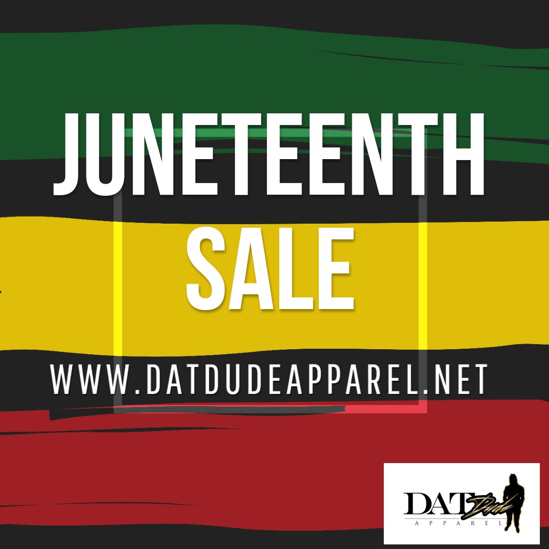 Datdudeapparel's tweet photo. June 19, 1865 is the reason for the season.
Enjoy our Storewide sale at https://t.co/oOih6LsWXI
No code needed...
@datdudeapparel
#datdudeapparel #datdude #datgurl #daretobe #shopnola #nolafashion #smallbusiness #blackownedandoperated #juneteenth #holidaysale https://t.co/HAYy7dXR1Y