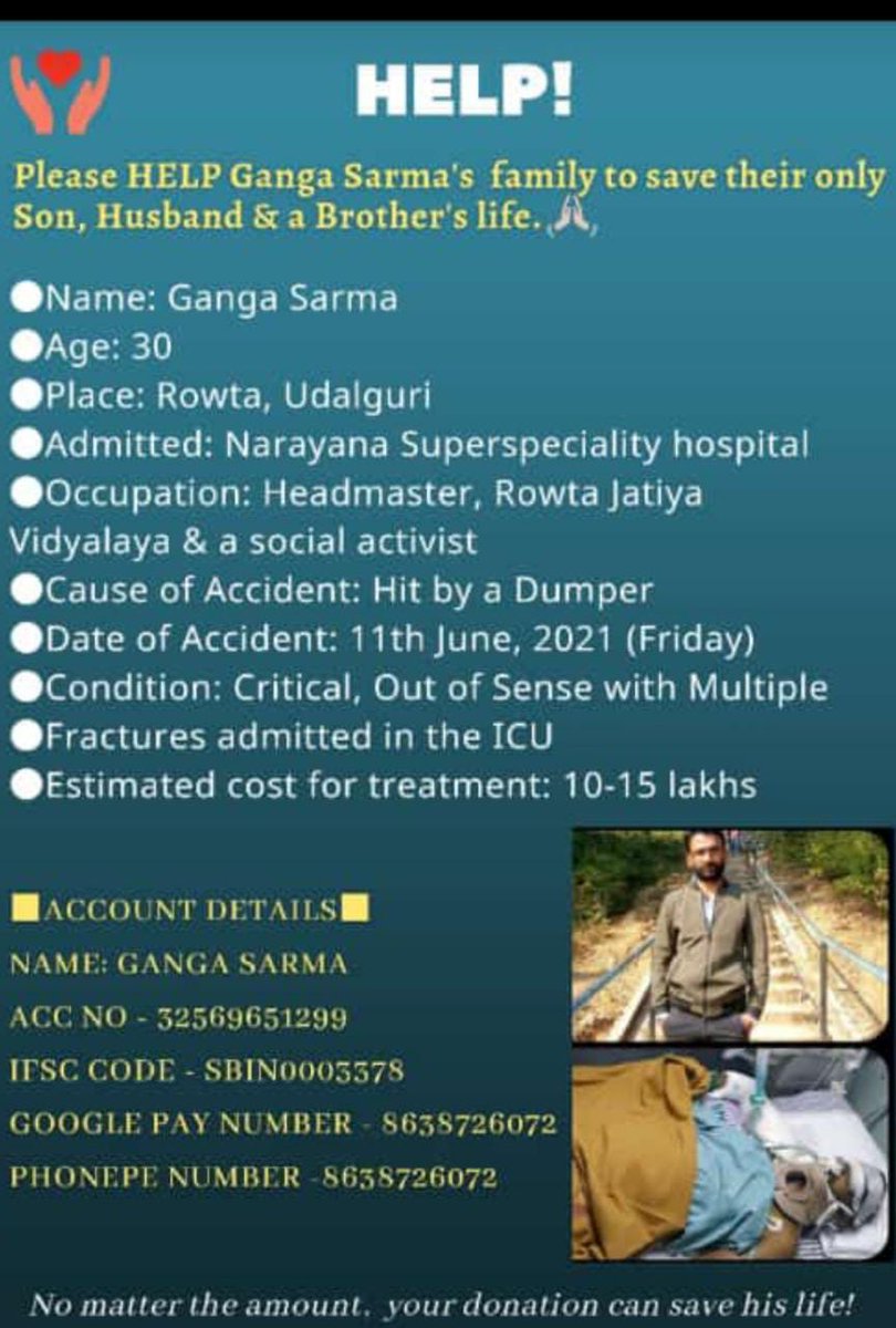 moonroyo12's tweet photo. @SonuSood sir need your help to save a life. The condition is very critical. https://t.co/yBtbNRIU5W