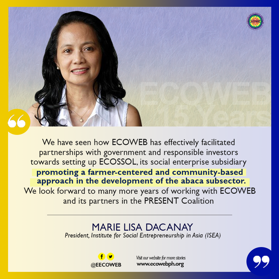 EECOWEB's tweet photo. @SocEnt_Asia is the secretariat of @passpresentnow in which @EECOWEB is a member. The coalition is advocating for the passage of the #PRESENTBill that we strongly support. Thanks to the very empowered, @LisaDacanay! 

#ECOWEBCelebrates #ECOWEB15 @Nanet_Antequisa https://t.co/iEYKYVtJ6S
