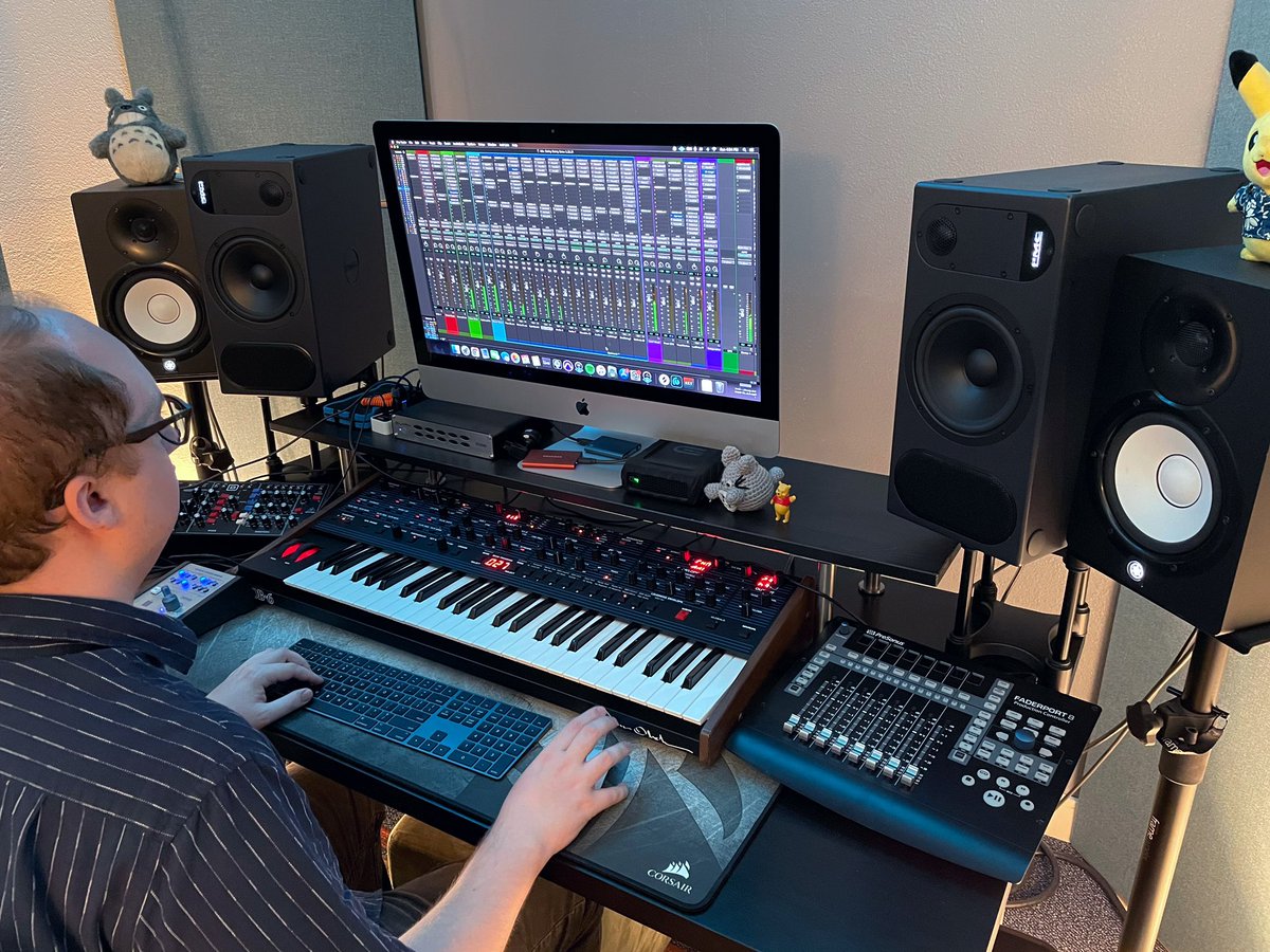 Been working on some awesome music over the last year that I can’t wait to share! Here is a look at my new studio, which has a control room and a tracking room. Hit me up if you want to work on some music!