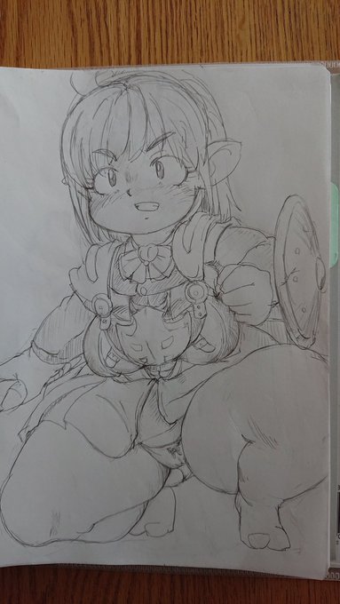 今日の昼の一枚

今日はえち絵から離れてポーズの練習を…
ちょっと欲望が溢れて、下半身が大きくなってしまった(描き終わってから気が付いた 