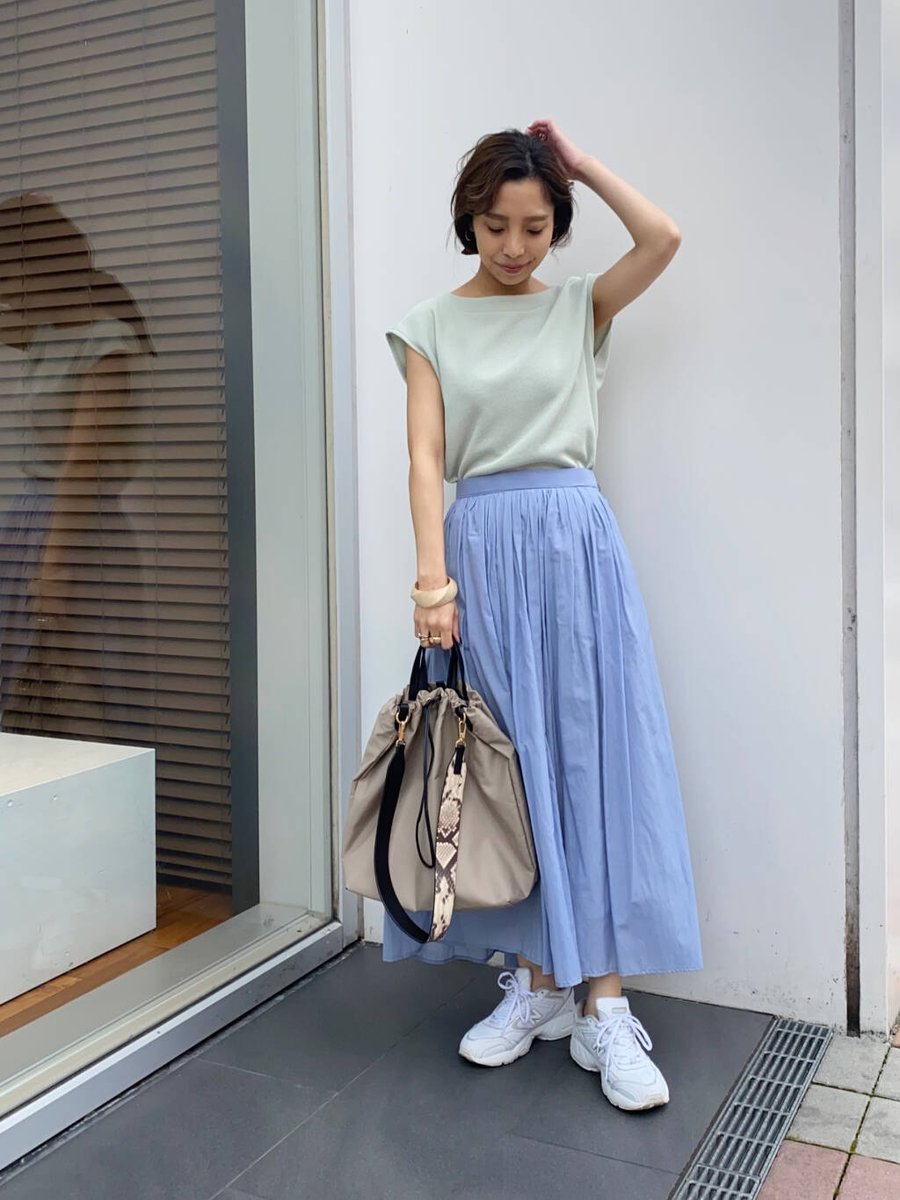 タカシマヤファッションスクエア 今日のコーデ 24 18 東京 晴 時々曇 T Co Qkxpapw2x7 ミントグリーンが可愛いトップスは 速乾性 Uvカット機能 この時期にとても魅力的な防菌効果もあるtシャツです オトナの女性には外せない1枚