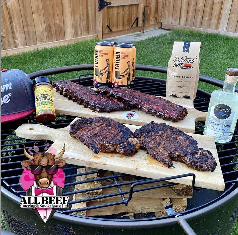 That’s a deliciously awesome Father’s Day Package from All Beef Catering &amp; Smokehouse and friends for only $99+tax. Order some up (only a few left) - allbeefcatering.com #FathersDay2021