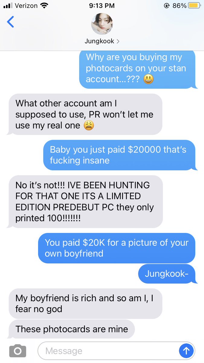 astralsvk's tweet photo. #taekookau where Taehyung’s a chart-topping artist whose photocards are in extremely high demand, and Jungkook is his actor boyfriend. 

Those two things are definitely, inextricably, related. https://t.co/jWrdA3VTEN