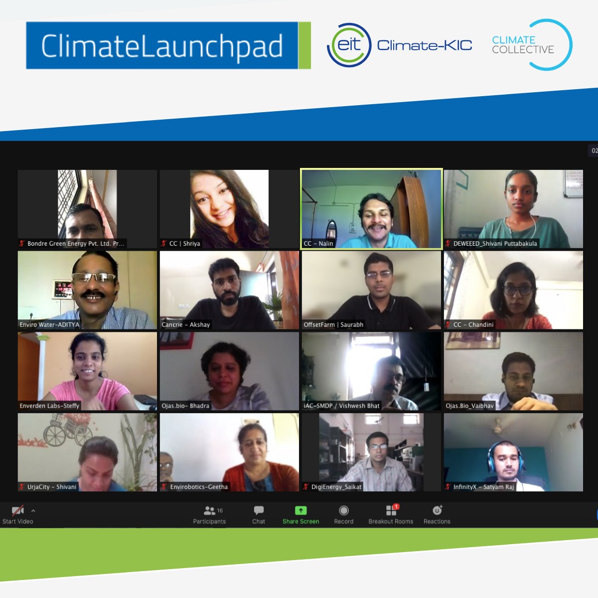 CCollectiveNet's tweet photo. Glimpses of @ClimateLaunch India Boot Camp!

Want to be a part of it? Have a green idea?

There is still time. Apply before the 27th of June to join Cohort-B: https://t.co/iDnLbEQgB9

@ClimateKIC @PRPratapRaju @nalinagain 

#ClimateCollectiveFoundation #ClimateLaunchpad https://t.co/kIO12YiYys