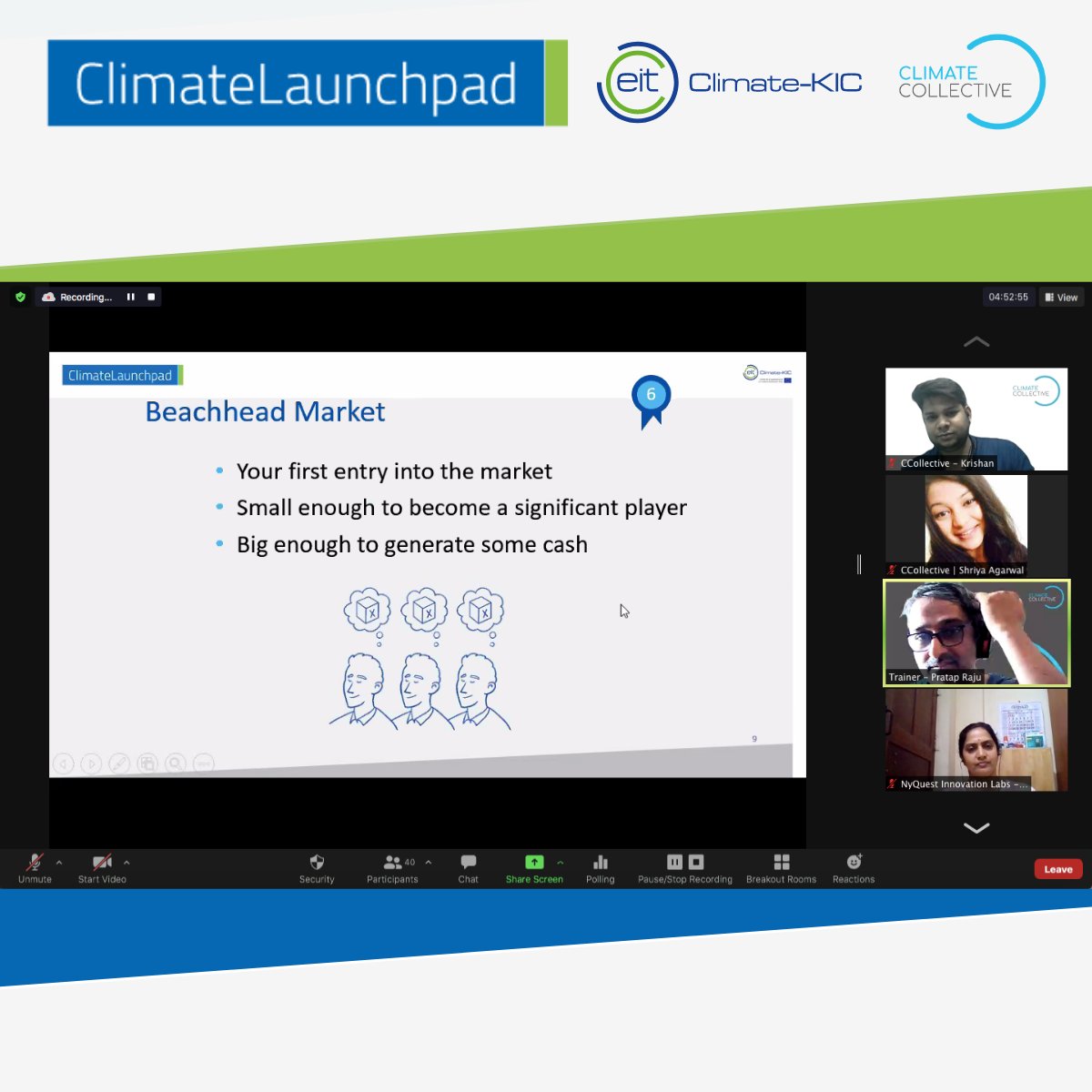 CCollectiveNet's tweet photo. Glimpses of @ClimateLaunch India Boot Camp!

Want to be a part of it? Have a green idea?

There is still time. Apply before the 27th of June to join Cohort-B: https://t.co/iDnLbEQgB9

@ClimateKIC @PRPratapRaju @nalinagain 

#ClimateCollectiveFoundation #ClimateLaunchpad https://t.co/kIO12YiYys