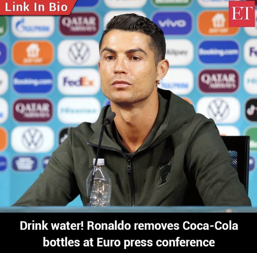 DrSwatiShow's tweet photo. Leading by example 👍  #RoleModel #ronaldococacola https://t.co/Y3CF3B5VQC