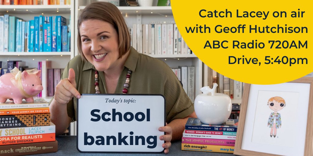 moneyschoolorg's tweet photo. Today we're talking #SchoolBanking with @GeoffHutchison and @lucieboots on @abcperth Radio's Drive program. Should WA join QLD, VIC and the ACT in banning them? Tune in from 5:40pm AWST for the chat: https://t.co/ssDGHewQlt https://t.co/D5fhEoXcsO
