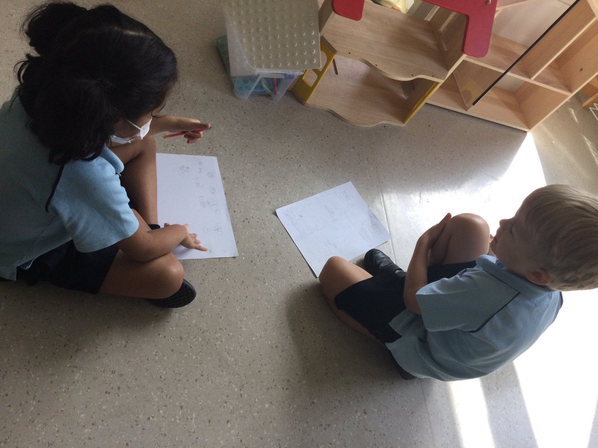 WPS_FS2's tweet photo. Storytelling from memory, and from a socially distanced seat. #WPSFS2C are fabulous storytellers. Ask them about No-Bot the Robot https://t.co/l7rE2pmNei