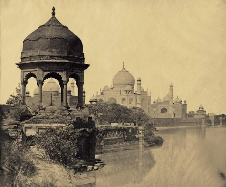 Taj Mahal from the Jumna, Agra by Felice Beato, 1859

One of the earliest photographic records of the Taj Mahal taken from the bank of river Yamuna.

Via- History of Indian subcontinent.